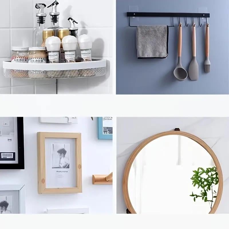 Держатель универсальный для картин/рамок/часов без сверления стен на липучке 6 мм 4 шт. - фото 4 Держатель универсальный для картин/рамок/часов без сверления стен на липучке 6 мм 4 шт. - фото 4