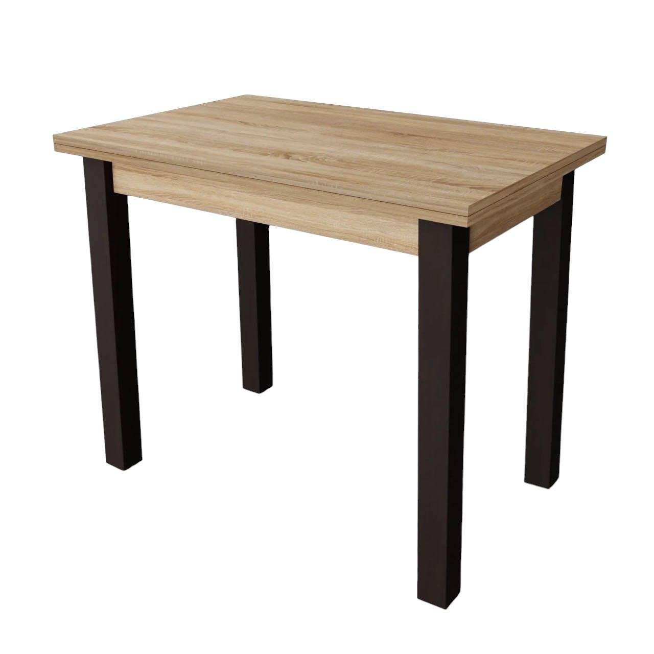 Стол обеденный Неман Юк раскладной дерево/ЛДСП Венге/Дуб сонома