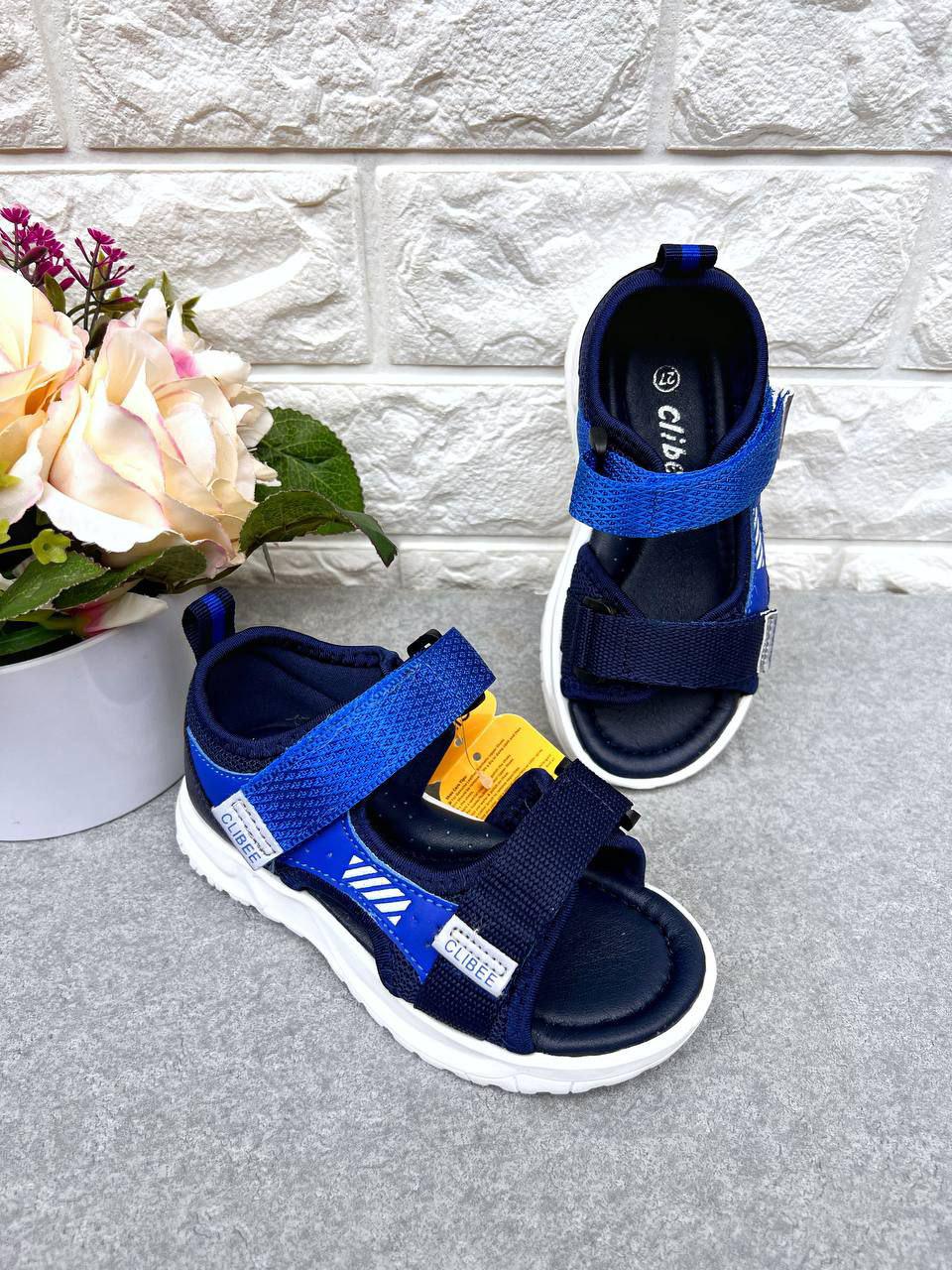 Босоніжки для хлопчика Clibee 1476 р. 27 16,5 см Синій