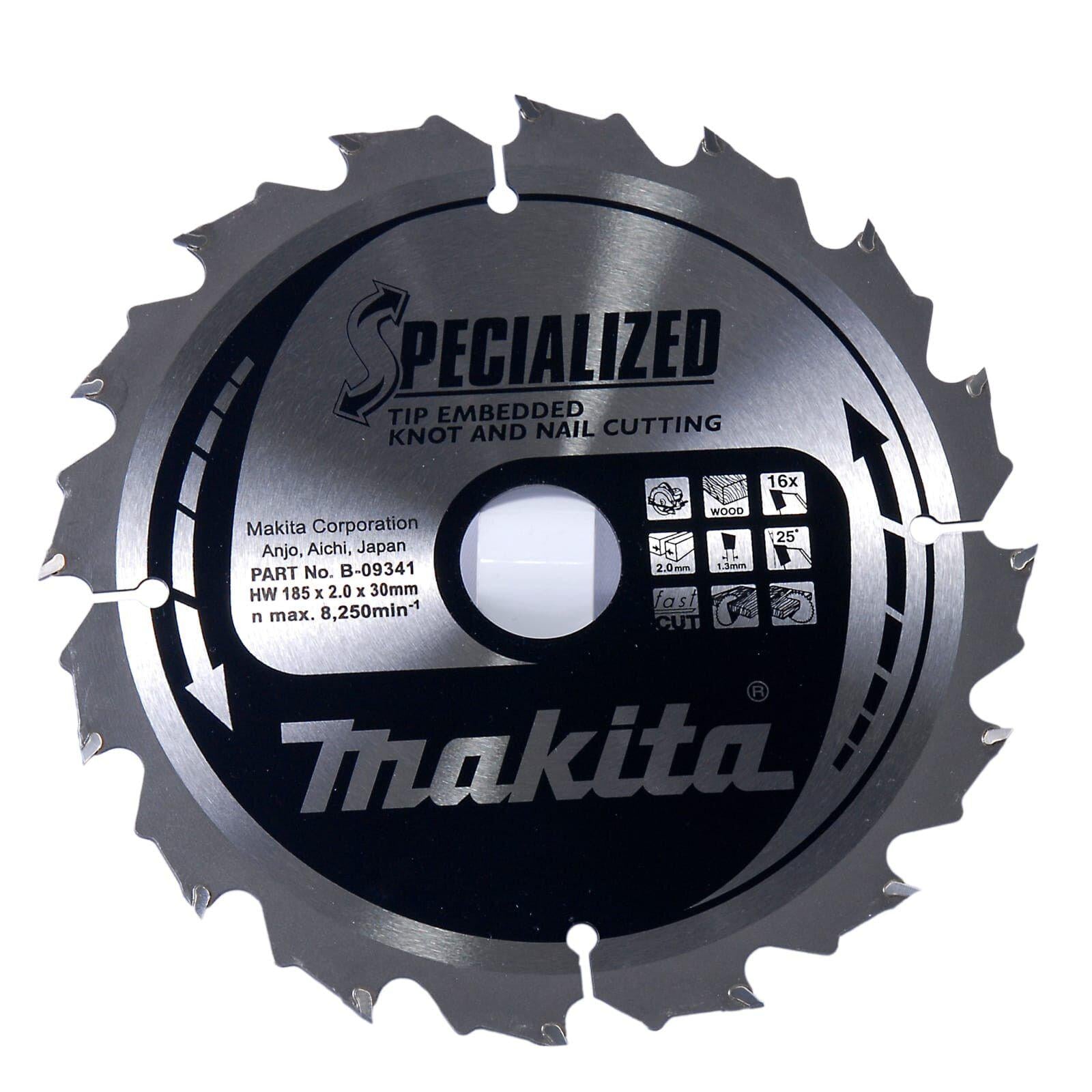 Диск пильный по дереву Makita Makblade Plus 185х30 мм 16T