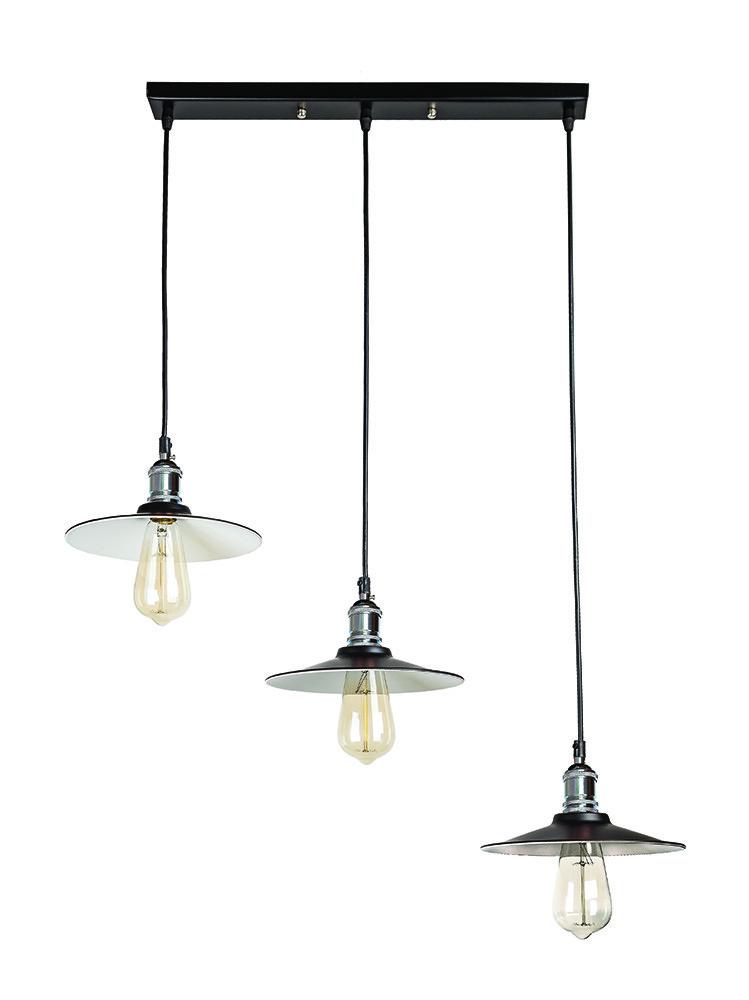 Люстра 752837F-3 BK/WH 500