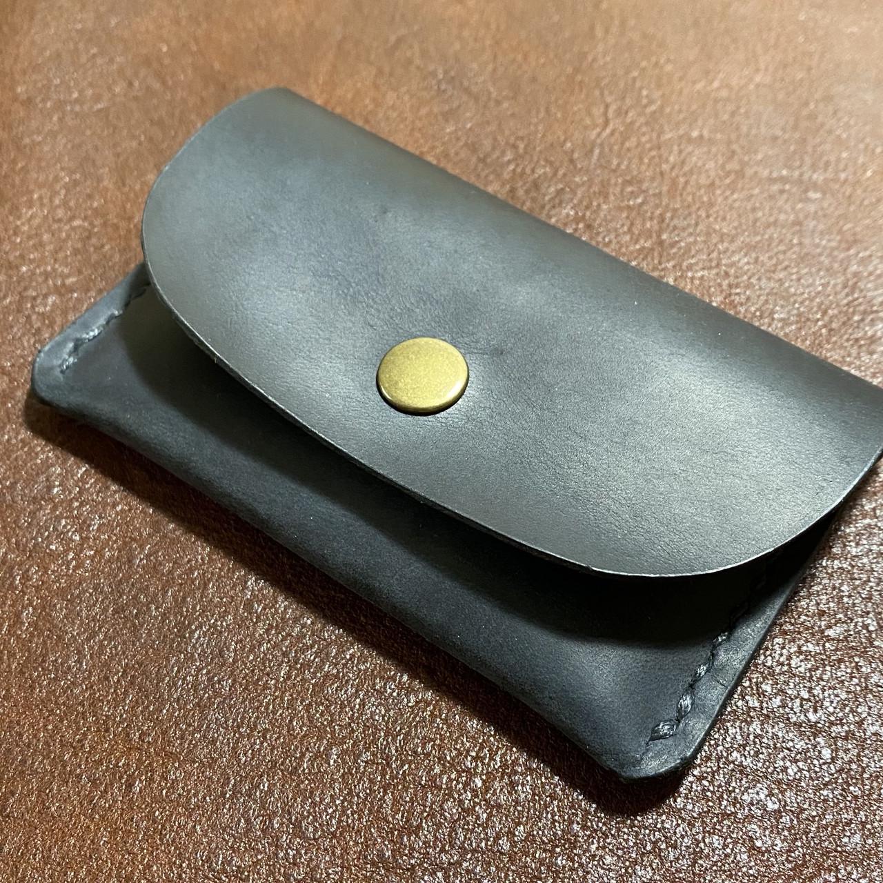 Картхолдер мини с монетницей кожаный Stedley Cardholder Mini 2.0 Черный (2527303340)
