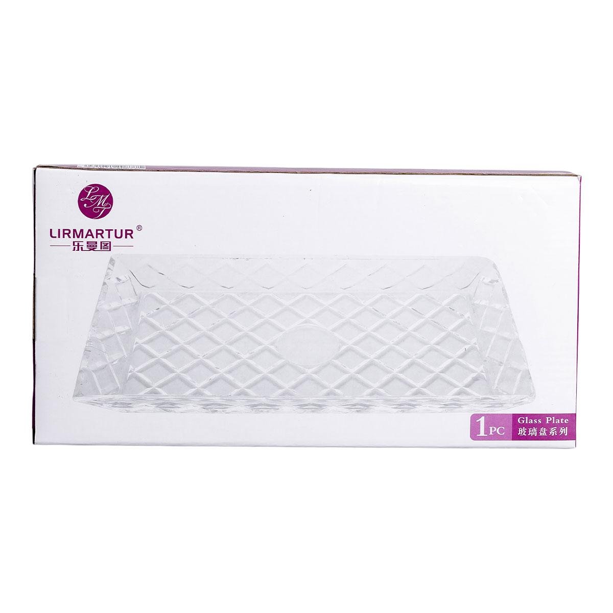 Блюдо для закусок стеклянное квадратное 27,5x13,5x2,5 см (6001) - фото 9 Блюдо для закусок стеклянное квадратное 27,5x13,5x2,5 см (6001) - фото 9