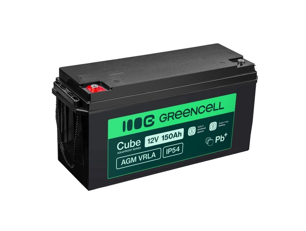Акумулятор для ДБЖ/інвертора Green Cell AGM VRLA 12V 150Ah (AGM12V150AH-J) Акумулятор для ДБЖ/інвертора Green Cell AGM VRLA 12V 150Ah (AGM12V150AH-J)