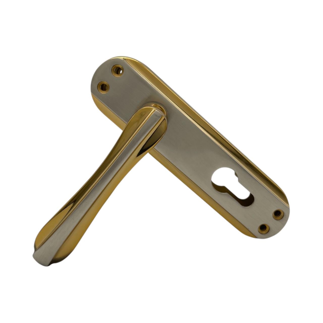 Дверные ручки межкомнатные под сердцевину Ozcanlar Yonca Kisa Yale Albrifin Saten 62 мм (360049)