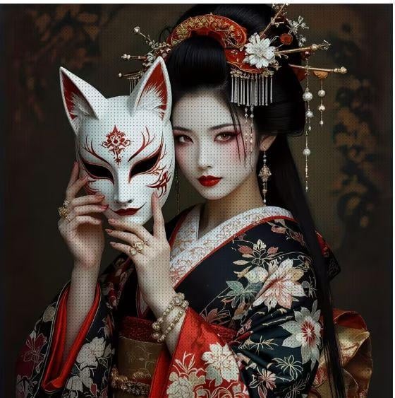 Набор для вышивания крестиком JOZYSH "Дух Востока" 14CT канва Аида с нанесенным рисунком 40x40 см (2887011750)