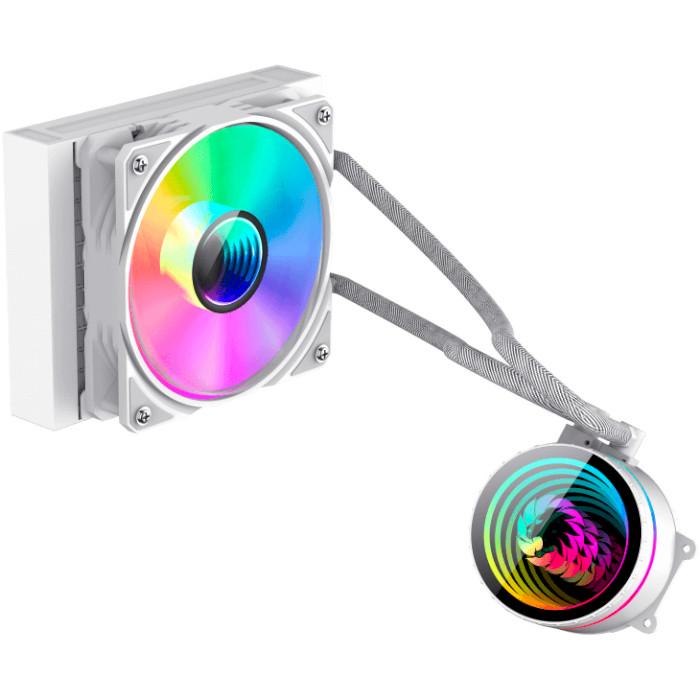 Система жидкостного охлаждения GameMax Iceburg 120 Infinity PWM ARGB, белая