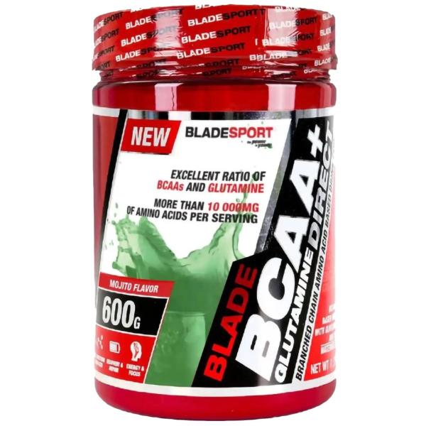 Аминокомплекс для спорта Blade Sport BCAA + Glutamine Direct Mojito 600 г/50 порций (24088129)
