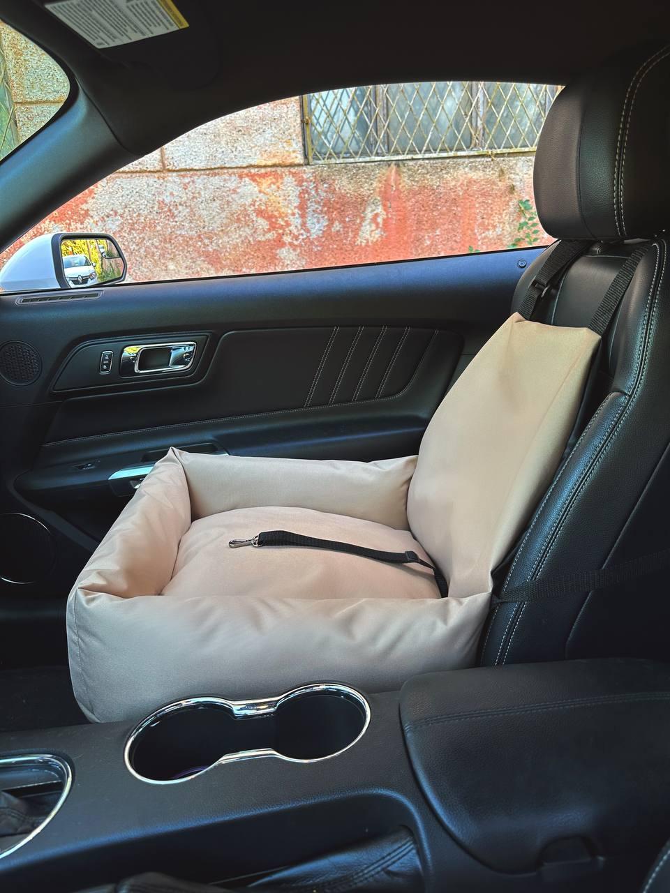 Автокрісло-автогамак Incor для собак і кішок зі знімним чохлом 52x52 см Бежевий (Б-52) - фото 6 Автокрісло-автогамак Incor для собак і кішок зі знімним чохлом 52x52 см Бежевий (Б-52) - фото 6