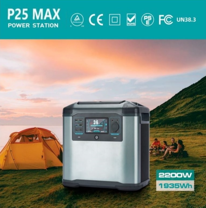 Зарядная станция FlashFish P25 MAX 2200 Вт 1935 Вт/ч Черный (FF-P25MAX ) - фото 6
