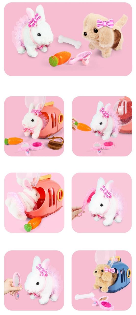 Интерактивная игрушка кролик с аксессуарами в комплекте (000553) - фото 10