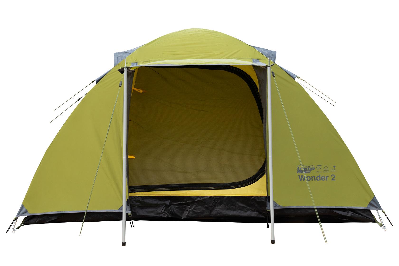 Палатка двухместная Tramp Lite Wonder 2 Оливковый (UTLT-005-olive) - фото 4