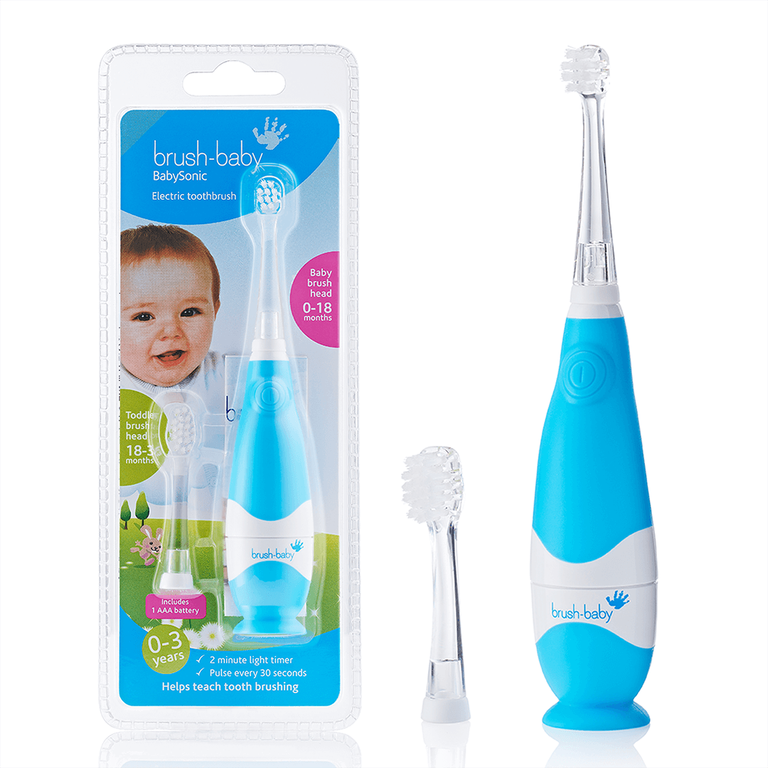 Зубна щітка звукова Brush-Baby BabySonic від 0 до 3 років Блакитний (960)