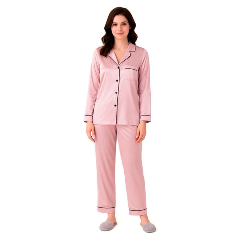 Пижама женская CHASE 806 рубашка с длинным рукавом и штаны 2XL Розовый (31160250) Пижама женская CHASE 806 рубашка с длинным рукавом и штаны 2XL Розовый (31160250)