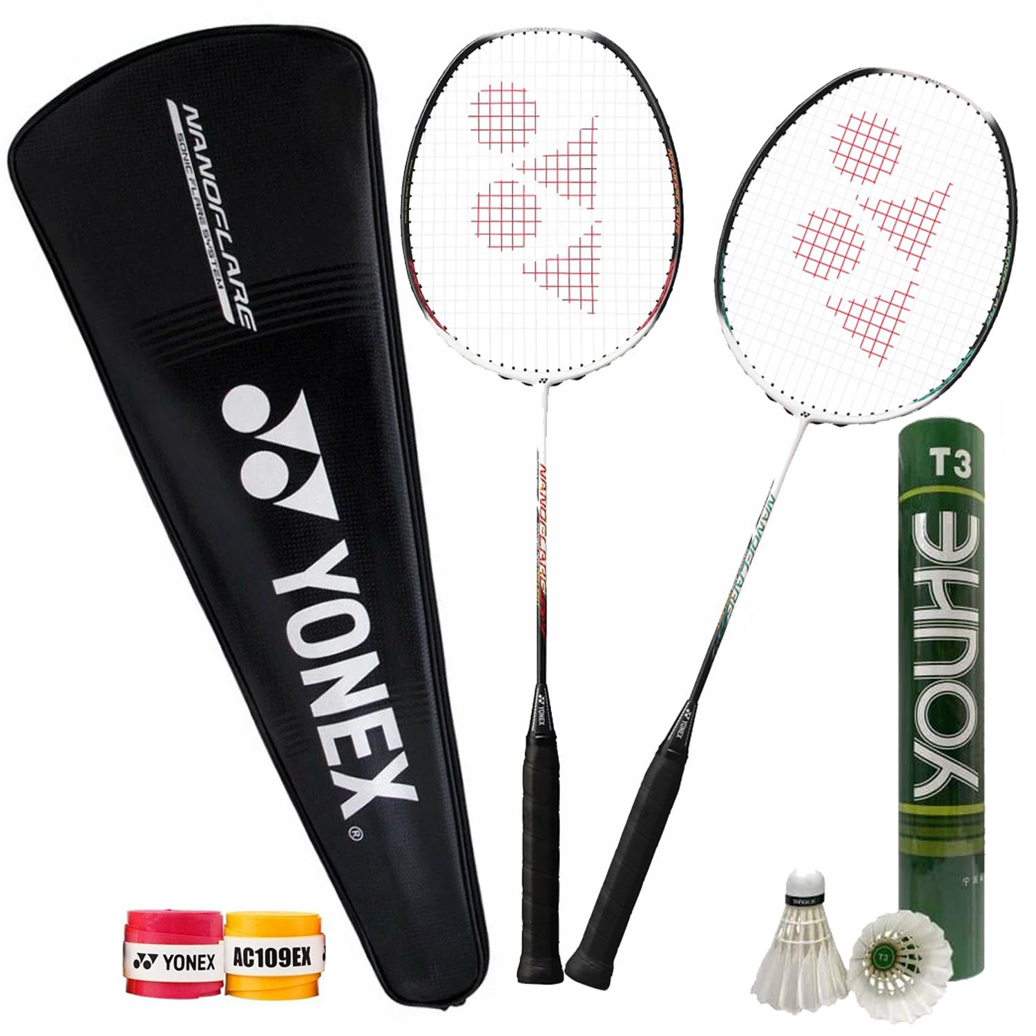 Набір для бадмінтону Yonex Professional 2 ракетки/12 пір'яних воланів/2 намотки/2 чохли (BDSETPRO)