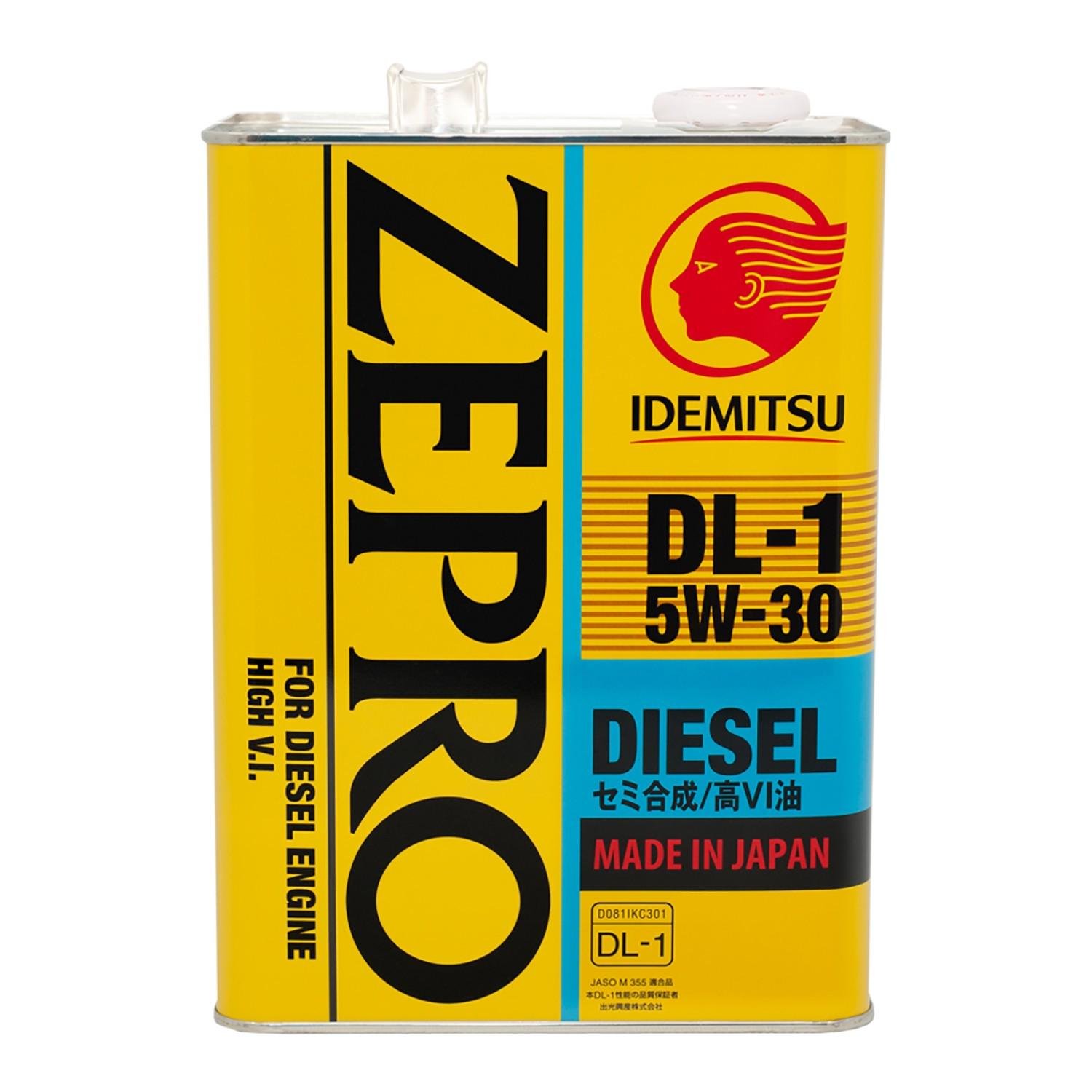 Масло моторное Idemitsu ZEPRO Diesel DL-1 5W-30 4 л (526)