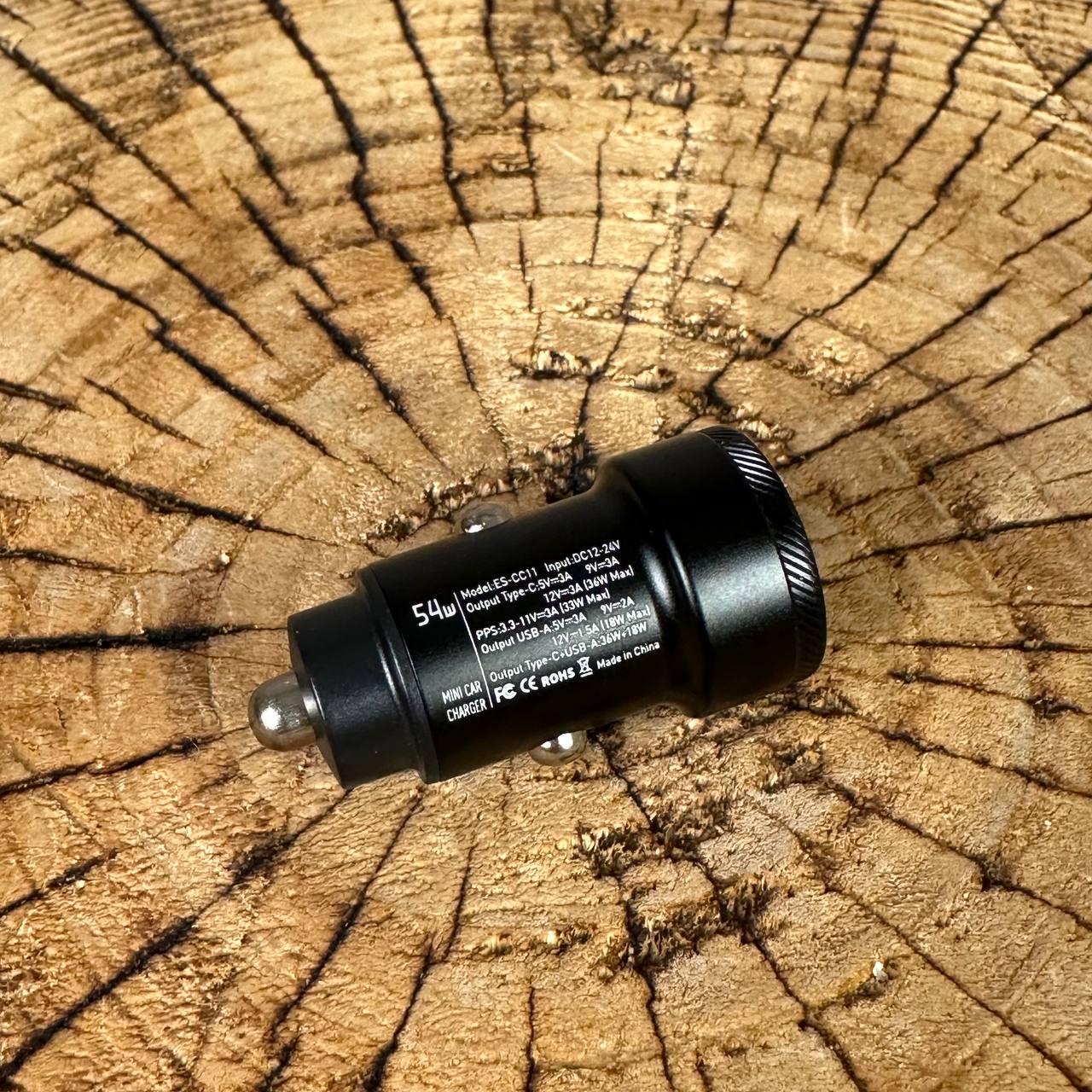 Зарядка в прикуриватель ESSAGER QC30 USB type-C 36 Вт быстрая зарядка - фото 10