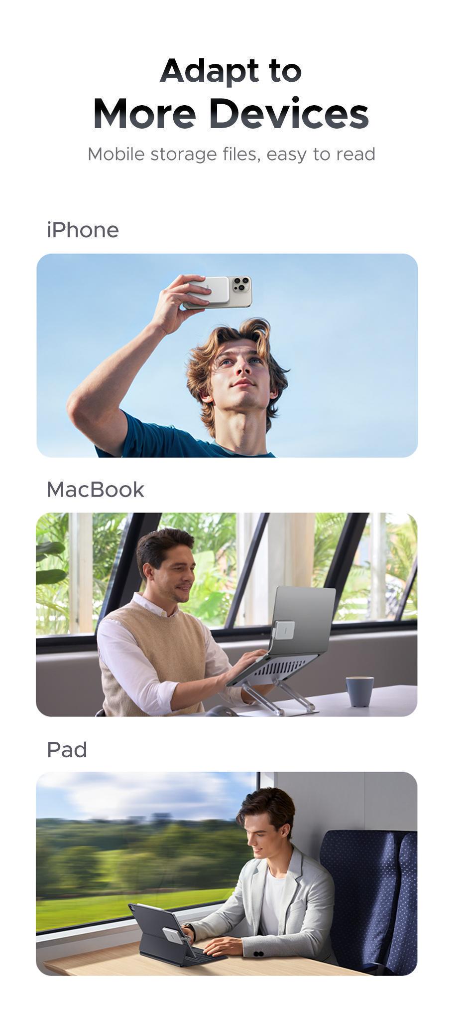 Кишеня зовнішня Ugreen 10 гбіт/с 100 Вт алюмінієвий Сріблястий (55151) - фото 12 Кишеня зовнішня Ugreen 10 гбіт/с 100 Вт алюмінієвий Сріблястий (55151) - фото 12