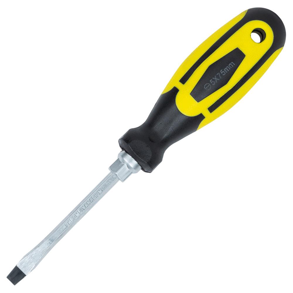 Викрутка посилена шліцьова Sigma SL 5x75 мм під ключ CrV (4007061)