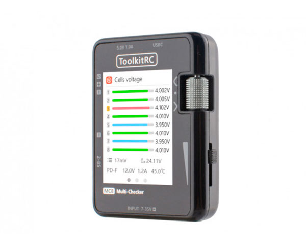 Мультітестер ToolkitRC MC8 для акумуляторів 1s-8s (36308) - фото 1