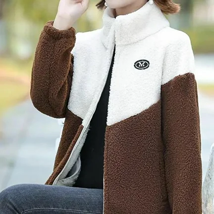 Кофта жіноча флісова C00214-7 L Біло-коричневий (C00214-7) - фото 2