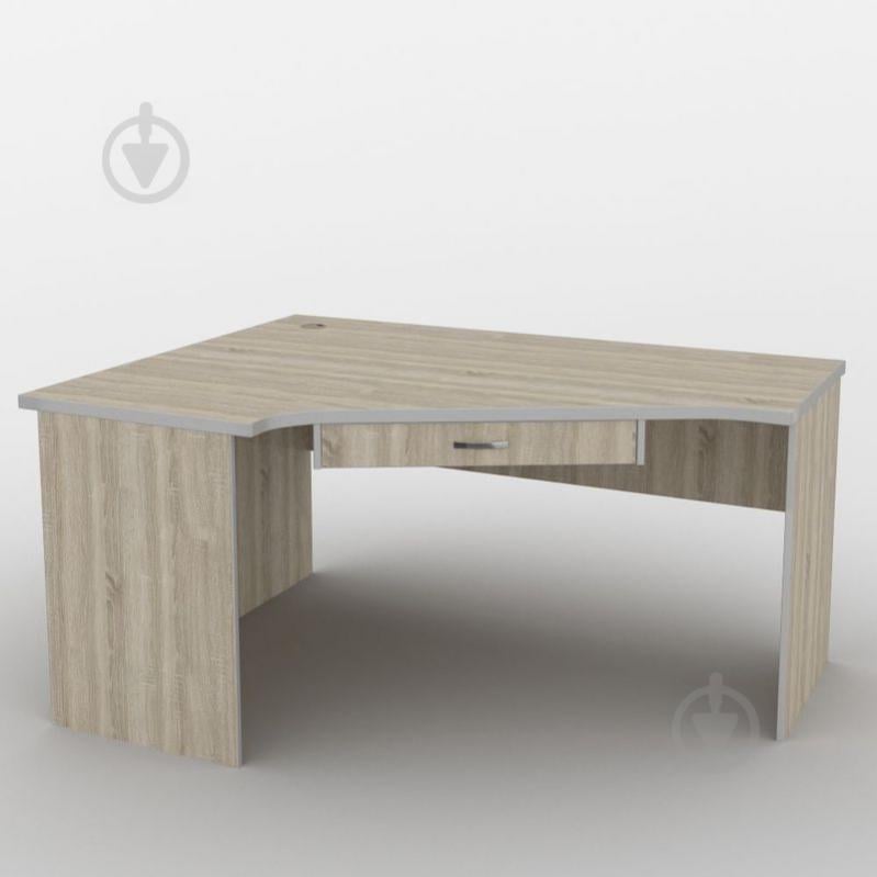 Письменный стол Тиса Мебель СМ-6/3 Ш.-1400мм Г.-1200мм Дуб сонома