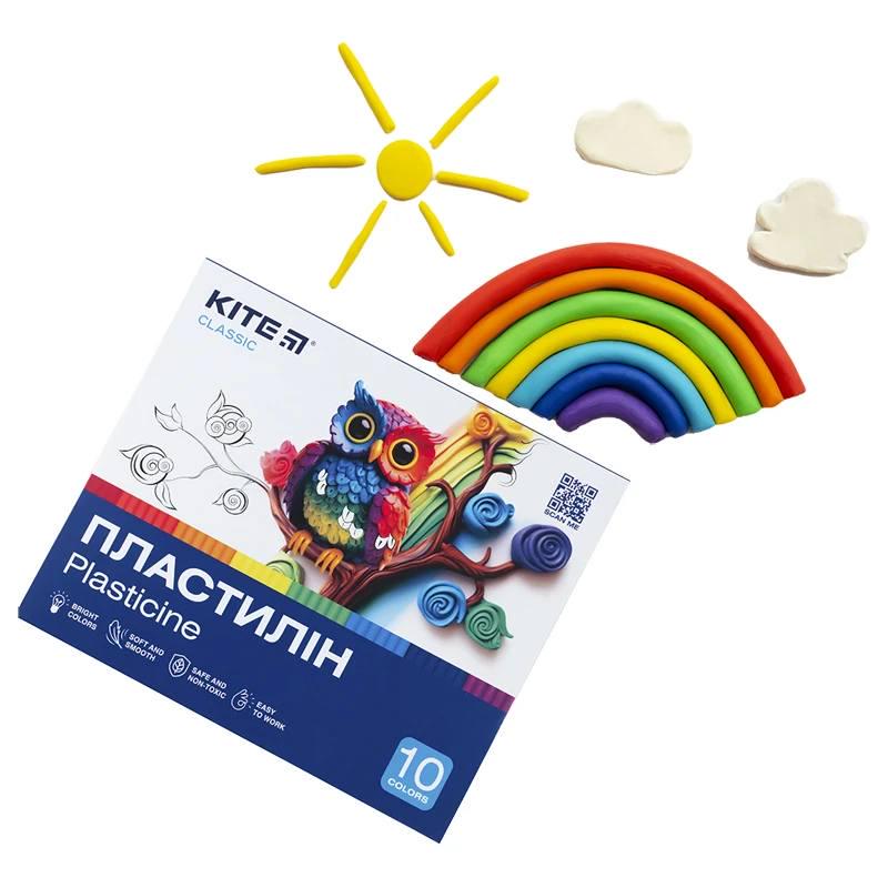 Пластилін KITE Classic 10 кольорів 200 г 4063276208408 (K-084 67728) - фото 4 Пластилін KITE Classic 10 кольорів 200 г 4063276208408 (K-084 67728) - фото 4