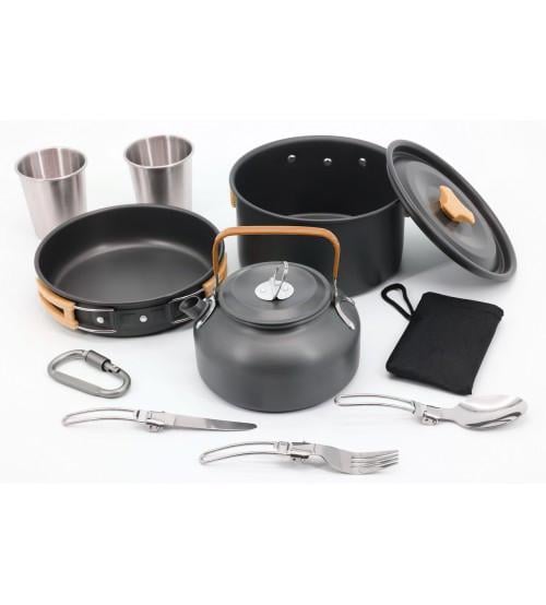 Посуд із чайником DS-308 кухонний похідний