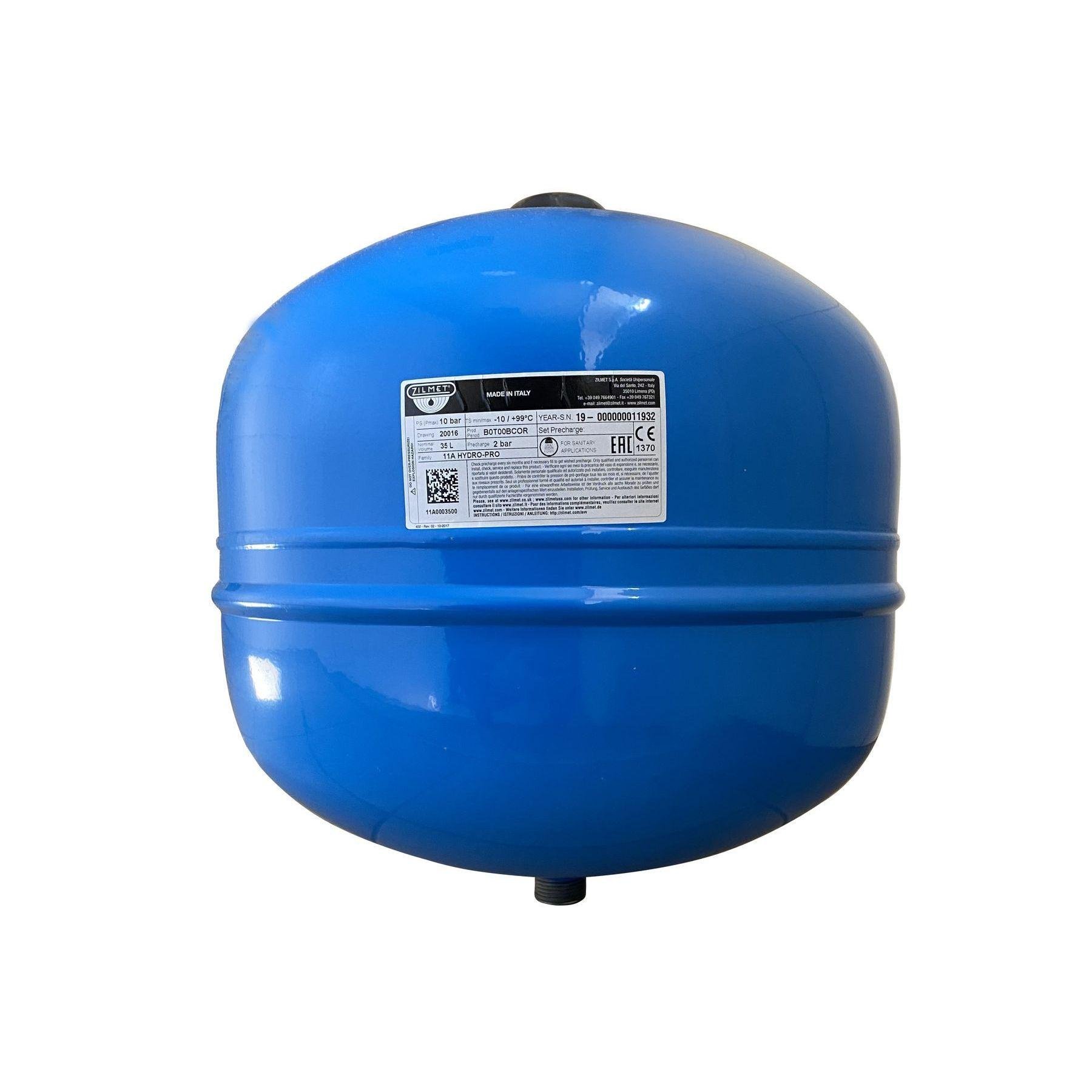 Гидроаккумулятор с фиксированной мембраной Zilmet HYDRO-pro 35 л 10 бар (11A0003500)