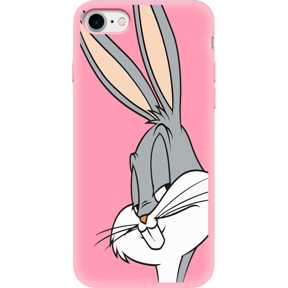Чехол BoxFace Apple iPhone 7/8 SE  2020 Lucky Rabbit Розовый силикон (26205-bk81-35446)