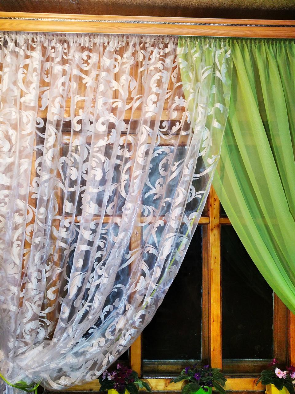 Шторы Вероника вензель Салатовый (1167704906) - фото 4 Шторы Вероника вензель Салатовый (1167704906) - фото 4