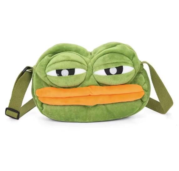Сумочка женская Лягушонок Пепе 25 х17 см Зеленая