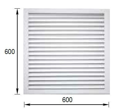 Решітка вентиляційна для батареї 600х600 мм (0114) - фото 4