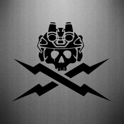 Наклейка Skull in Tactical Helmet 25x20 см Черный (21561390)