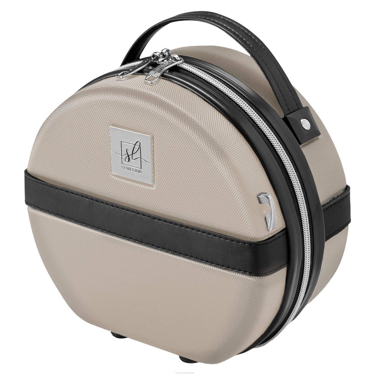 Бьюти-кейс SEMI LINE 5 л Champagne/Black (T5674-1) Бьюти-кейс SEMI LINE 5 л Champagne/Black (T5674-1)