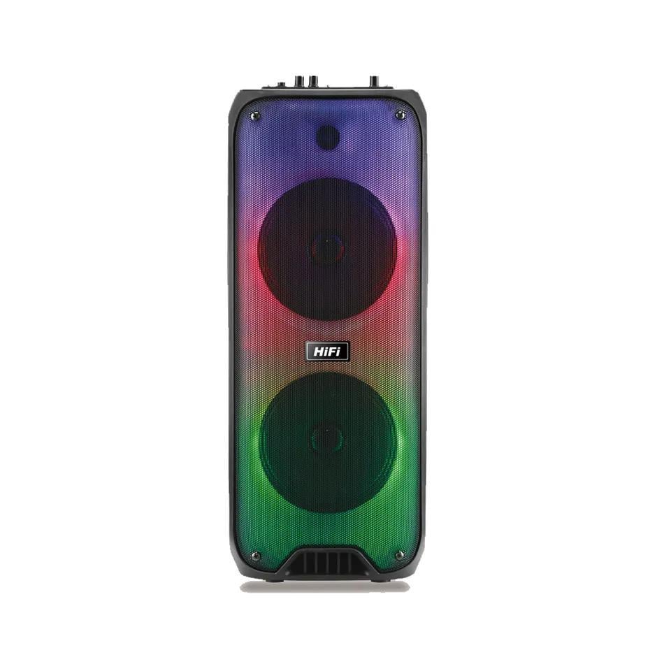 Портативная акустическая система Winso RX-8250 RGB с микрофоном и пультом 2х8" 20 W (43220588)
