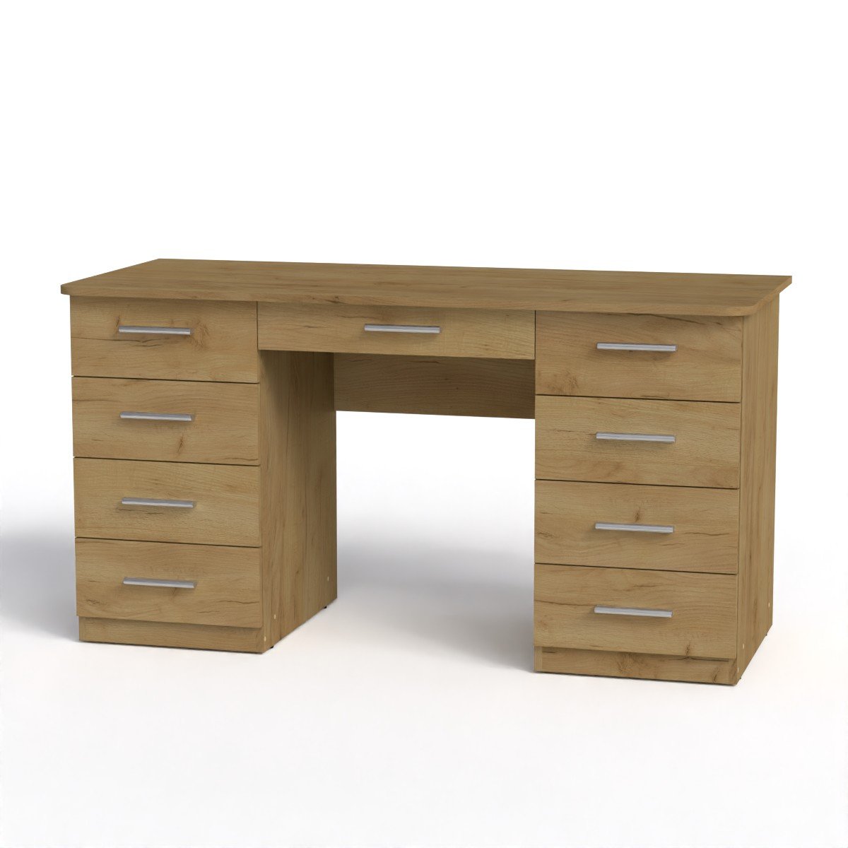 Стіл письмовий Компанит Вчитель 3 140х60х73,6 см Дуб крафт золотий