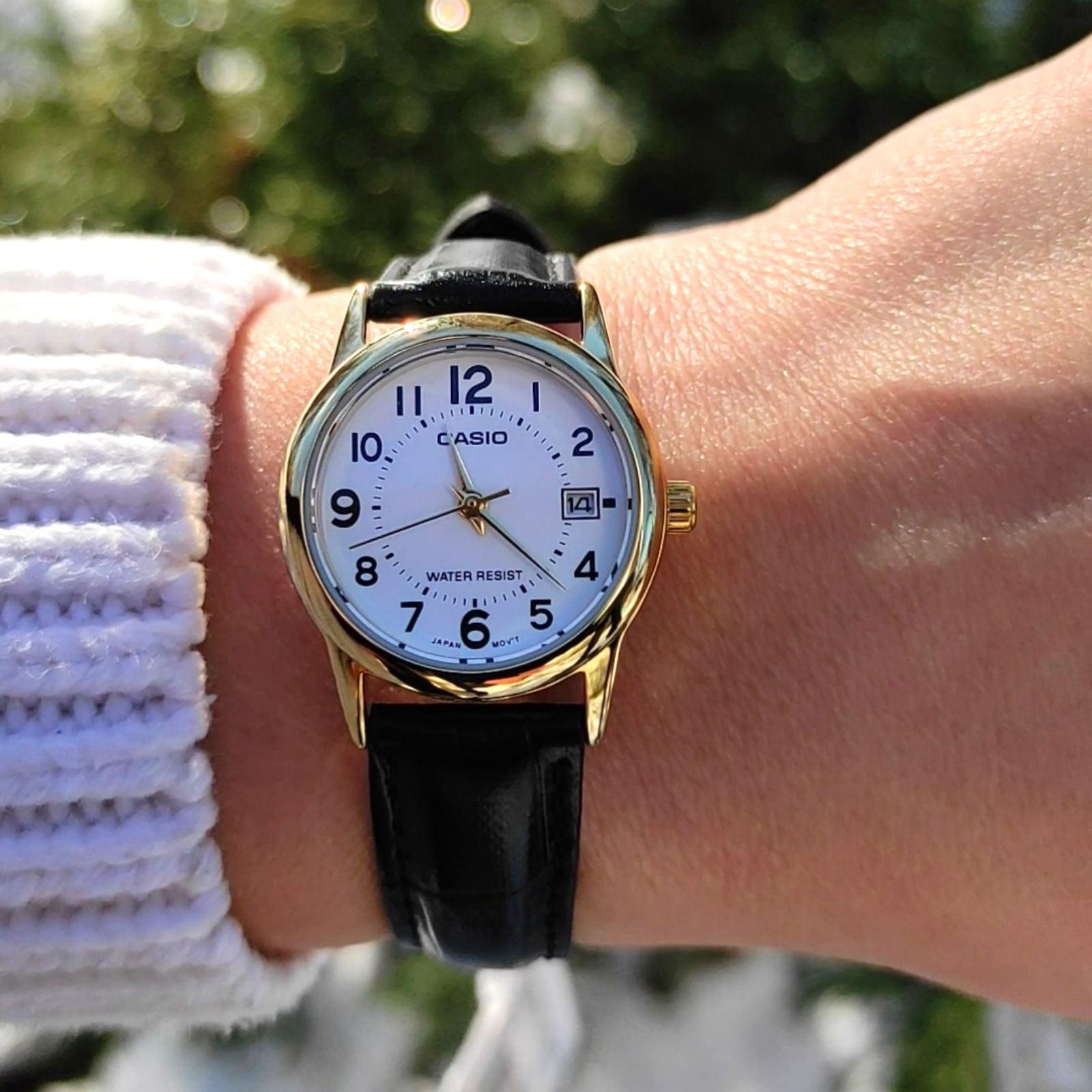 Наручний годинник жіночий Casio LTP-V001GL-7BUDF d 25 мм Золотий - фото 7 Наручний годинник жіночий Casio LTP-V001GL-7BUDF d 25 мм Золотий - фото 7