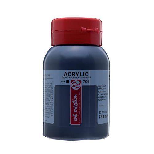 Краска акриловая Talens Art Creation Royal Talens 750 мл 701 Черная слоновая кость (Az-195243)