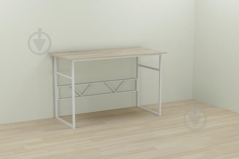 Комп'ютерний стіл Ferrum-decor Райан 75x120x70 білий ДСП Дуб Сонома 16мм Комп'ютерний стіл Ferrum-decor Райан 75x120x70 білий ДСП Дуб Сонома 16мм