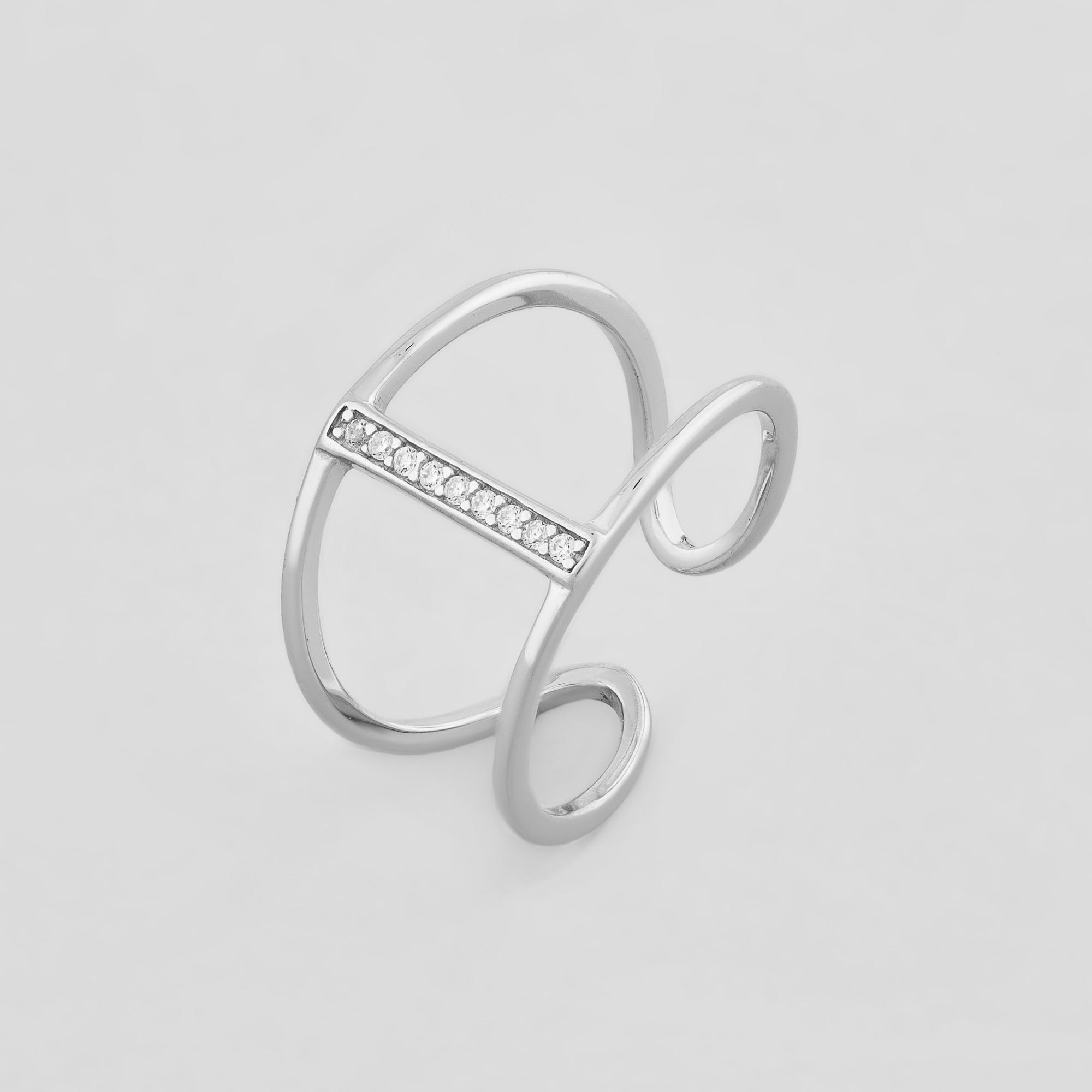 Серебряное кольцо Minimal Искра (10351)