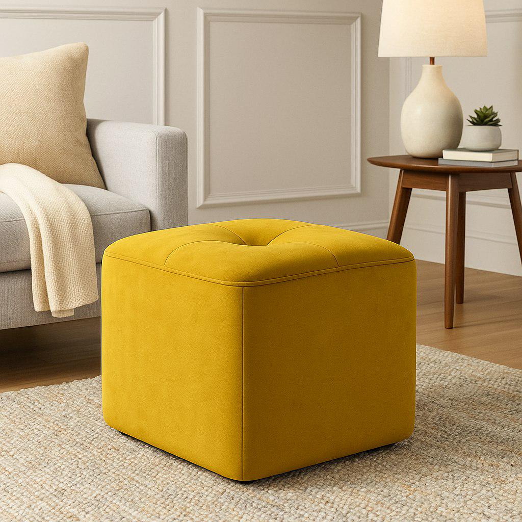 Пуф Gabriel 35х35х40 см Жовтий (AI 15)