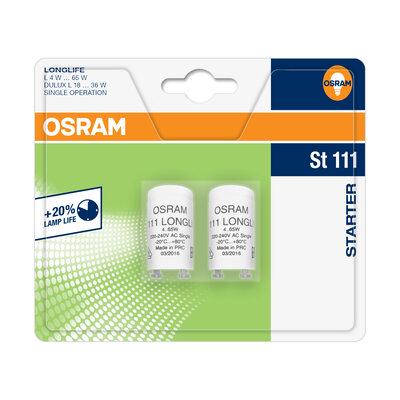 Стартер Osram для одинарного включения лампы 65 Вт 220-240 В D 21,5 мм 2 шт. (4050300064000) - фото 2