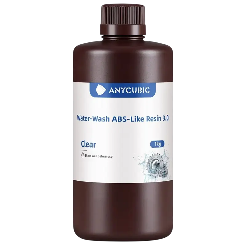 Фотополимерная смола Anycubic Water-Wash ABS-Like Resin 3.0 Прозрачный (SSXAB3BK)