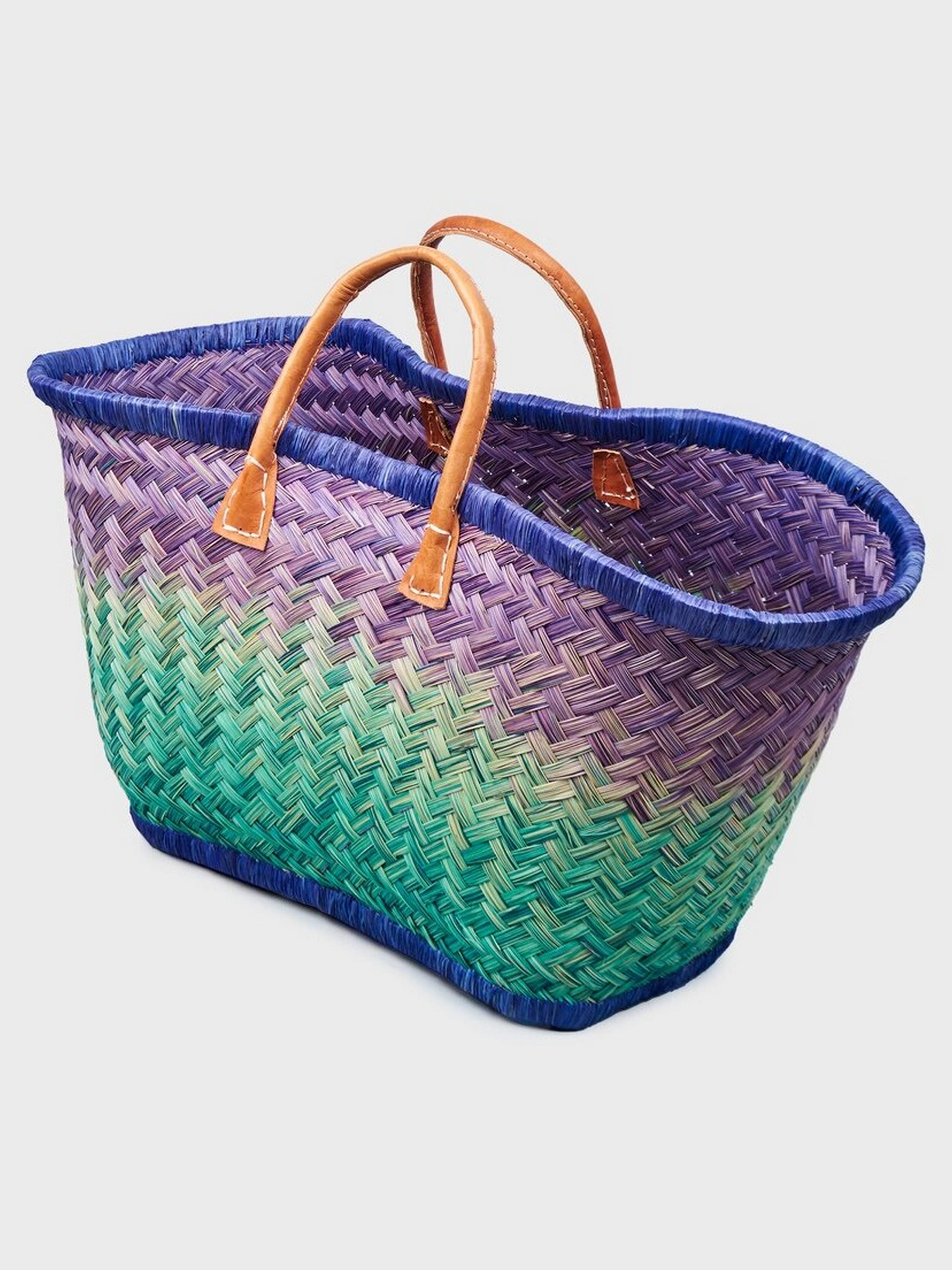 Пляжная сумка LE COMTOUR DE LA PLAGE Aravola BM_Bicolor_333 Зеленый/Фиолетовый - фото 2 Пляжная сумка LE COMTOUR DE LA PLAGE Aravola BM_Bicolor_333 Зеленый/Фиолетовый - фото 2