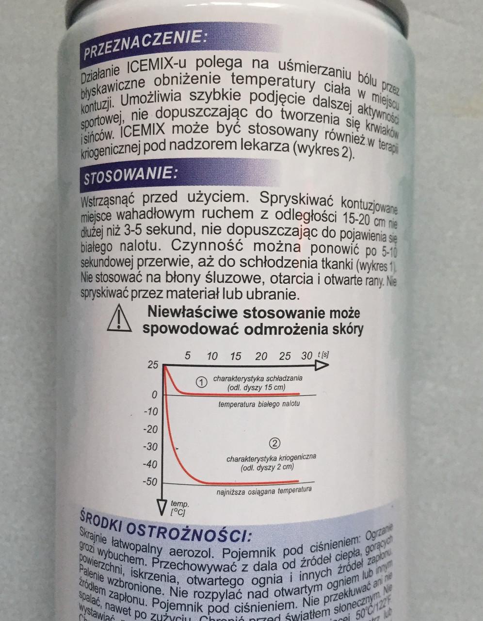 Спрей охлаждающий от травм ICE MIX 400 мл - фото 6