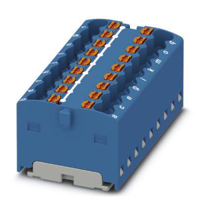 Розподільний блок Phoenix Contact PTFIX 18X1,5 BU 450В 17,5A Push-in Синій (3002764)