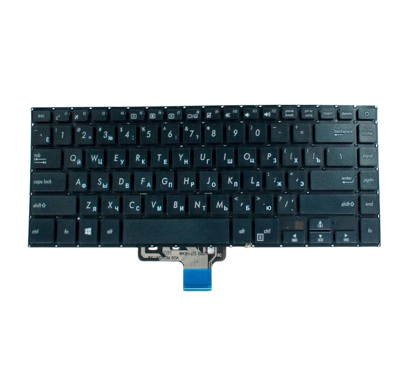 Клавиатура для ноутбука Asus K510 K510UN матовая (0KNB0-4626RU00)