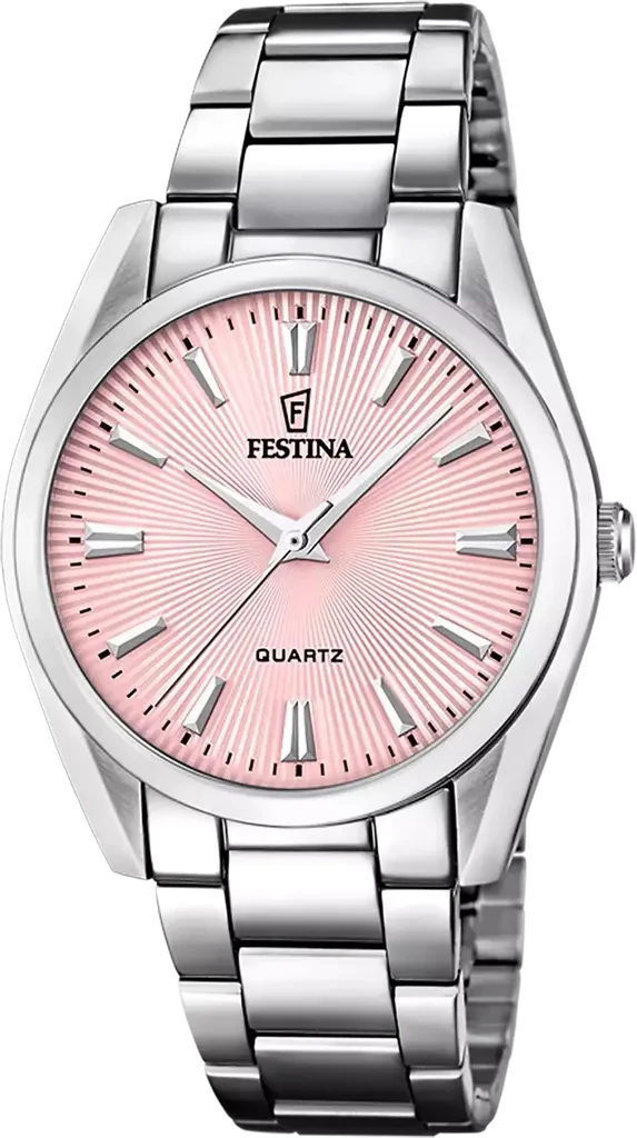 Наручные часы женские Festina F20622/N Alegria со стальным корпусом WR 50 м и розовым циферблатом Наручные часы женские Festina F20622/N Alegria со стальным корпусом WR 50 м и розовым циферблатом