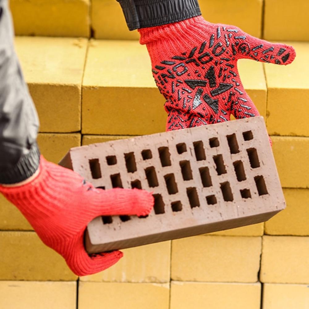 Перчатки рабочие BRS Звезда хозяйственные трикотажные из ПВХ 10 шт. Красный - фото 4 Перчатки рабочие BRS Звезда хозяйственные трикотажные из ПВХ 10 шт. Красный - фото 4